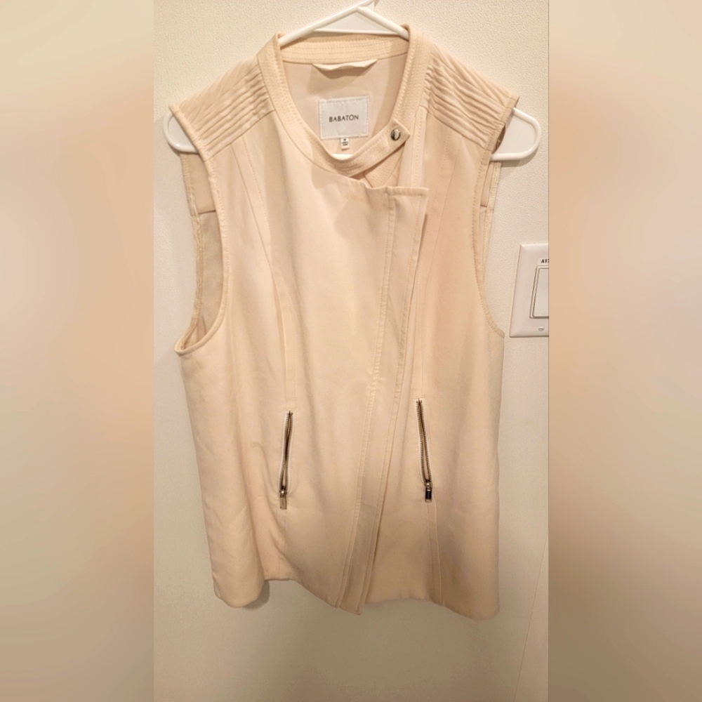 Babaton, Redford Vest, Ivory, Size 10.